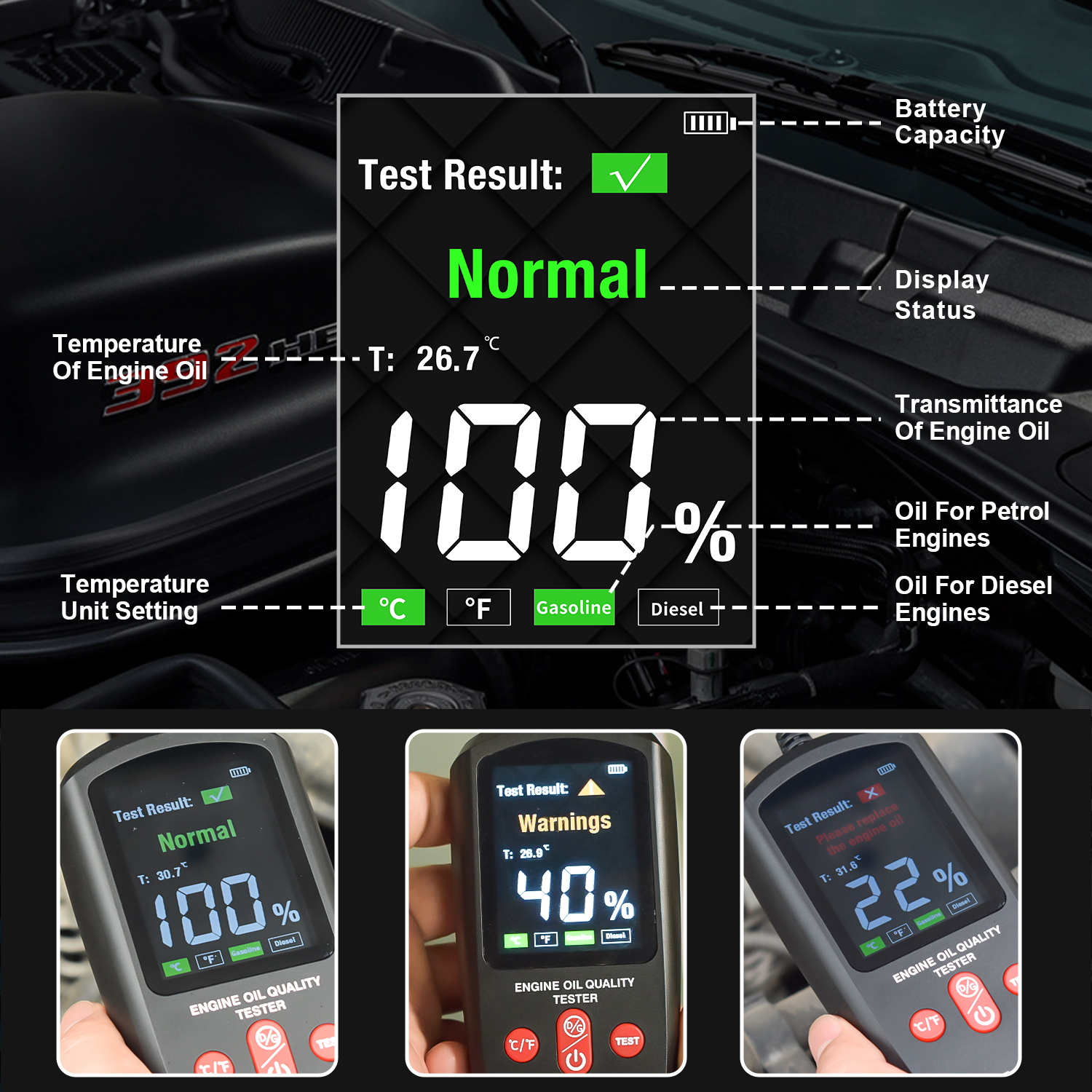 Engine Oil Quality Tester (VT400)